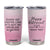 Personalized Retirement Tumbler Cup Custom Name Officially Retired Gift For Boss Co Worker TB10 Pink Print Your Wear