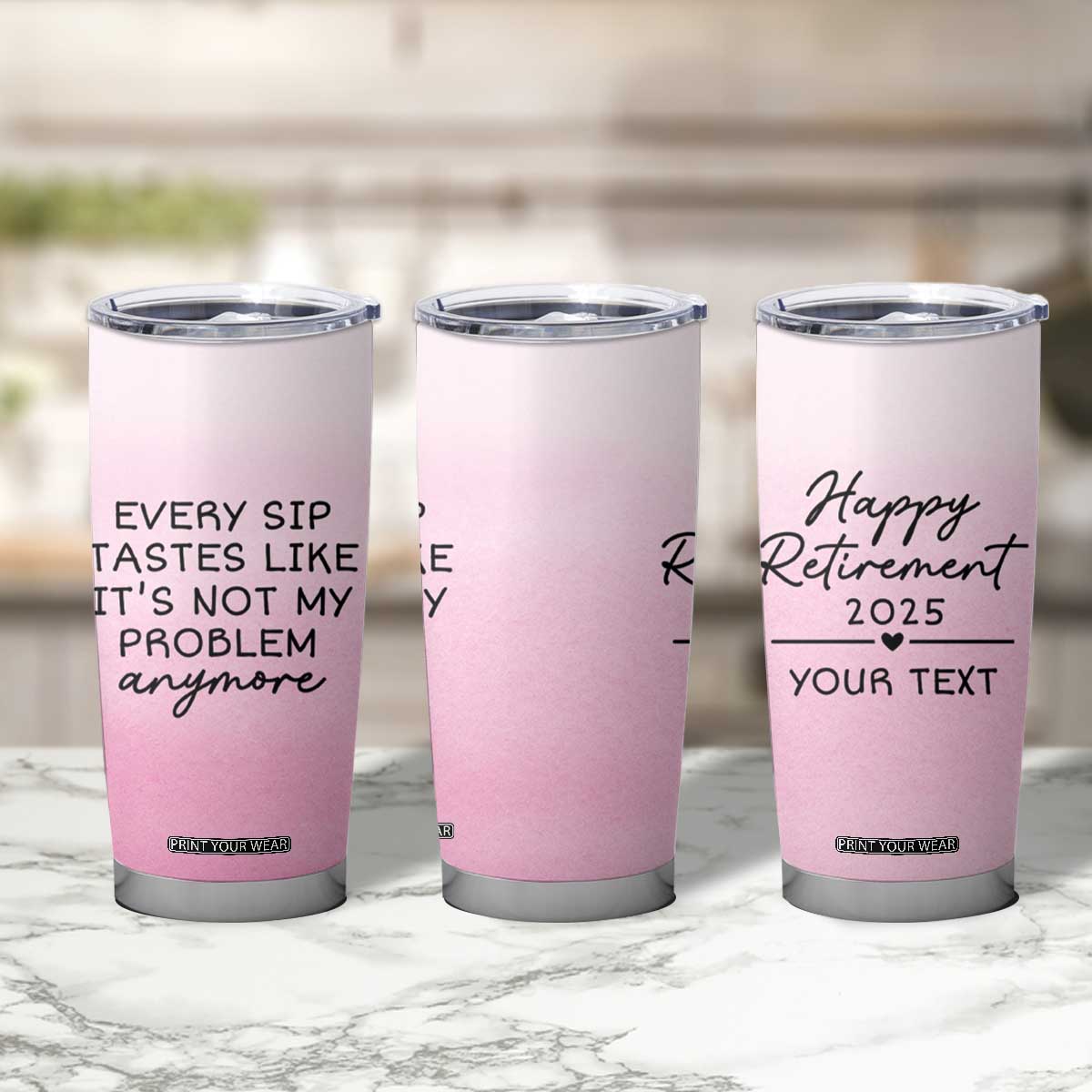 Personalized Retirement Tumbler Cup Custom Name Officially Retired Gift For Boss Co Worker TB10 Print Your Wear