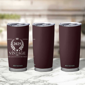 Retirement Gifts for Men Tumbler Cup The Legend Has Retired 2025 TB10 Print Your Wear