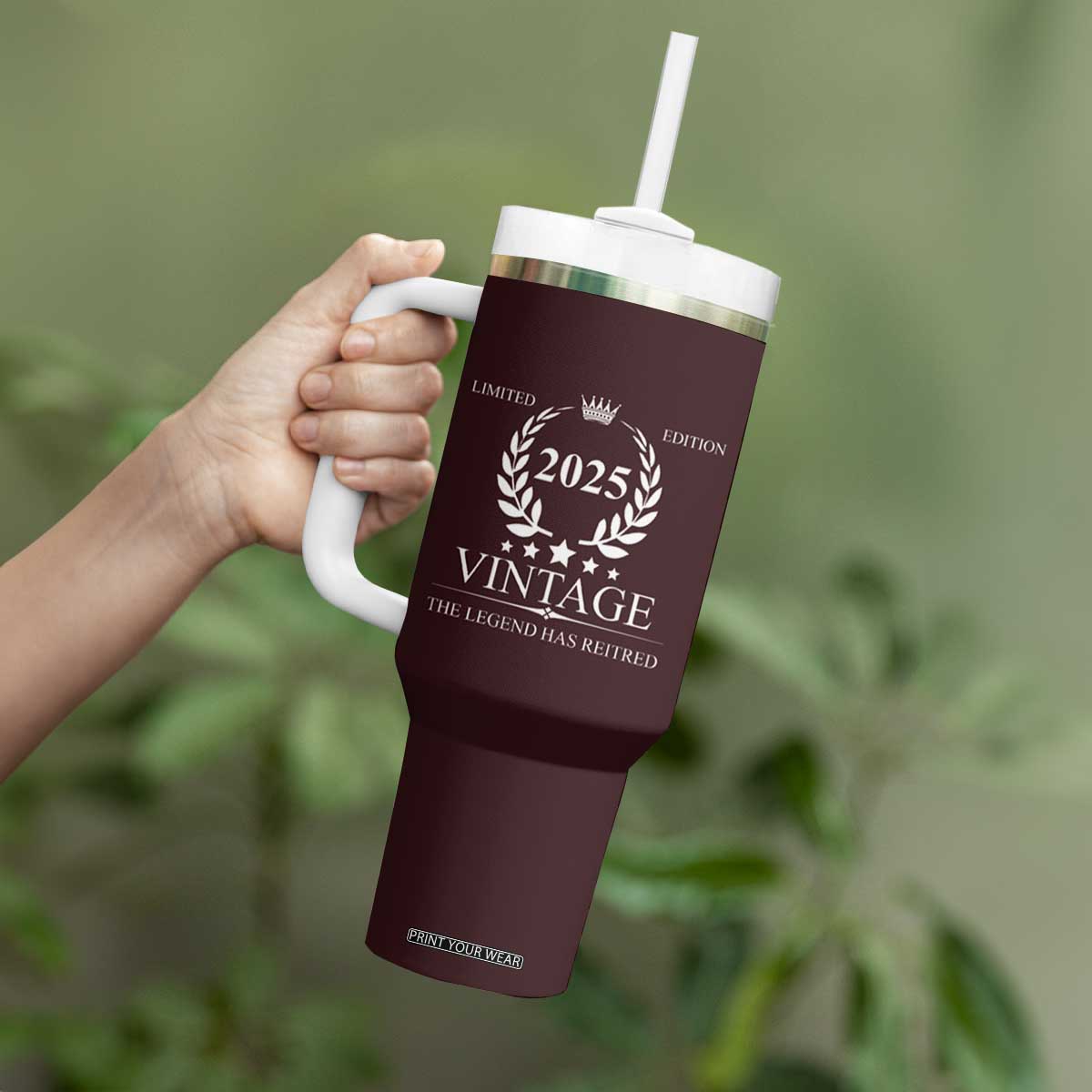 Retirement Gifts for Men Tumbler With Handle The Legend Has Retired 2025 TB10 Print Your Wear