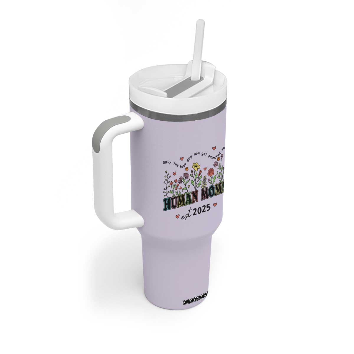 New Mom Gifts Tumbler With Handle Funny Dog Moms Pregnancy Must Haves TB10 Print Your Wear