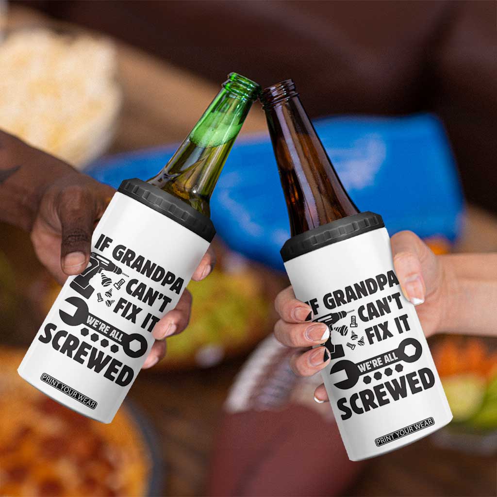Grandpa Gifts 4 in 1 Can Cooler Tumbler Fathers Day Grandfather Gift from Granddaughter Grandson TB10 Print Your Wear