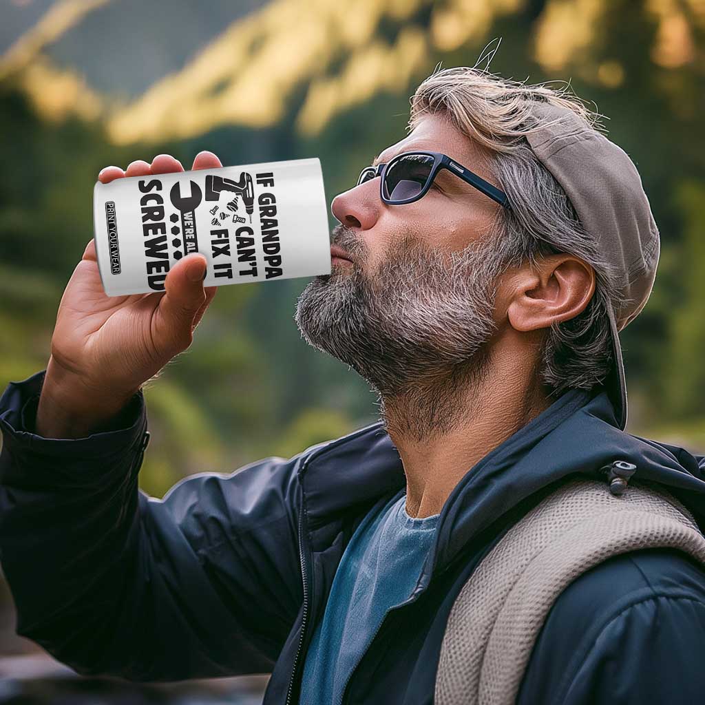 Grandpa Gifts 4 in 1 Can Cooler Tumbler Fathers Day Grandfather Gift from Granddaughter Grandson TB10 Print Your Wear