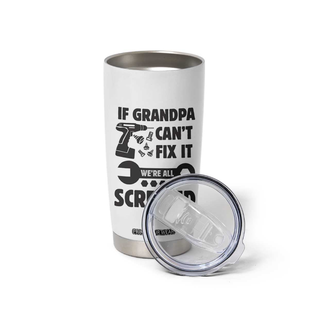 Grandpa Gifts Tumbler Cup Fathers Day Grandfather Gift from Granddaughter Grandson TB10 Print Your Wear