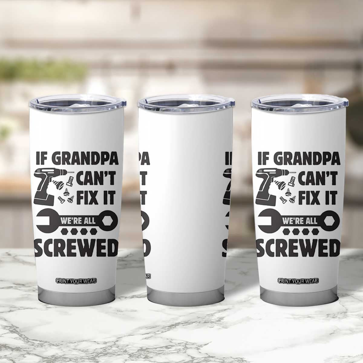 Grandpa Gifts Tumbler Cup Fathers Day Grandfather Gift from Granddaughter Grandson TB10 Print Your Wear