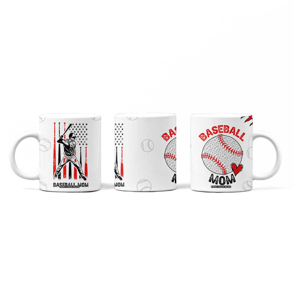 Baseball Mom Coffee Mug Leopard Print Mothers Day Birthday Gifts From Daughter Son TB10 Print Your Wear