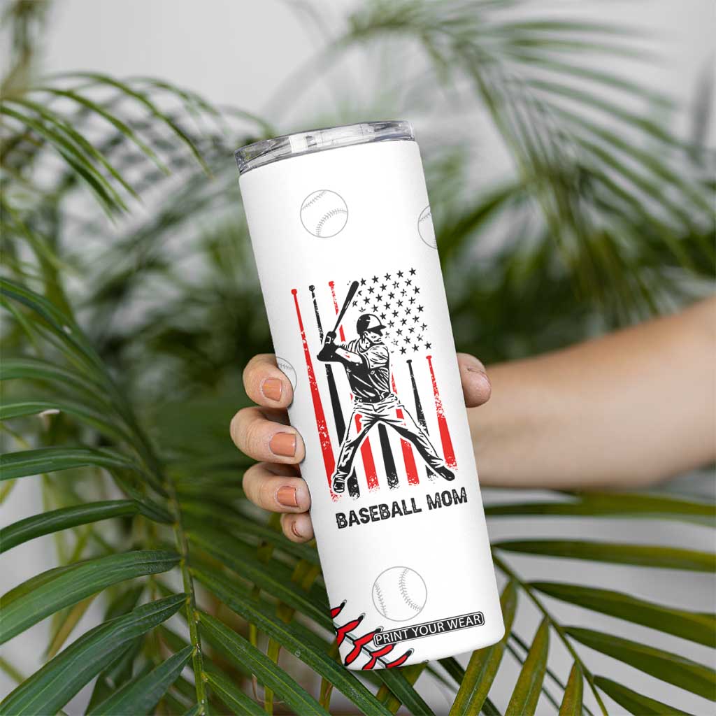 Baseball Mom Skinny Tumbler Leopard Print Mothers Day Birthday Gifts From Daughter Son TB10 Print Your Wear