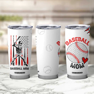 Baseball Mom Tumbler Cup Leopard Print Mothers Day Birthday Gifts From Daughter Son TB10 Print Your Wear