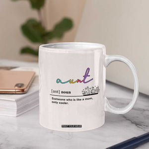 Aunt Gifts Coffee Mug Christmas Birthday Thank You Gift From Niece Nephew TB10 Print Your Wear