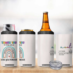 Aunt Gifts 4 in 1 Can Cooler Tumbler Christmas Birthday Thank You Gift From Niece Nephew TB10 Print Your Wear