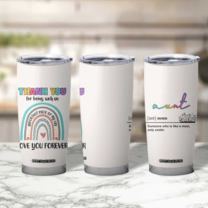 Aunt Gifts Tumbler Cup Christmas Birthday Thank You Gift From Niece Nephew TB10 Print Your Wear