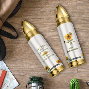 Retirement Gifts For Woman Bullet Tumbler Coworker Leaving A Wise Woman Once Said Im Outta Here Sunflower TB10 Print Your Wear