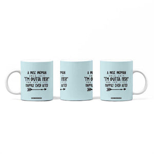 Retirement Gift For Women 2026 Coffee Mug A Wise Woman Once Said Im Outta Here TB10 Print Your Wear