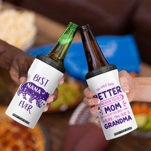 Cute grandma 4 in 1 Can Cooler Tumbler Best Nana Ever TB10 Print Your Wear