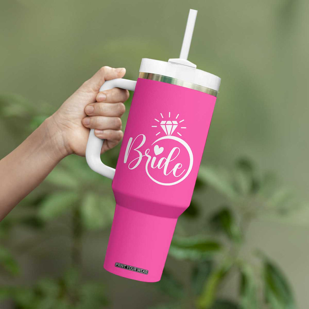 Funny Bride Tumbler With Handle Look At You Getting All Married And Sh*t TB10 Print Your Wear
