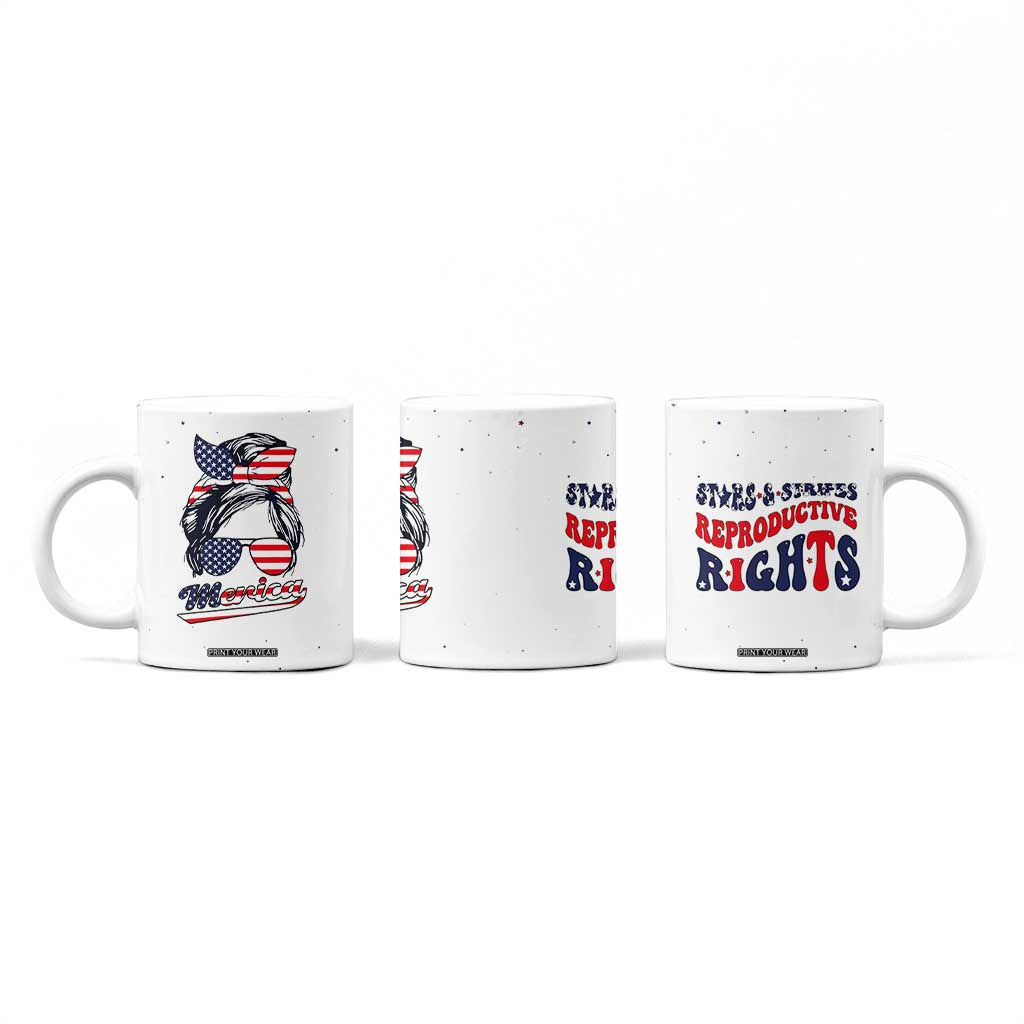 Retro Reproductive Rights Coffee Mug Merica Stars Stripes Feminist 4th Of July TB10 Print Your Wear