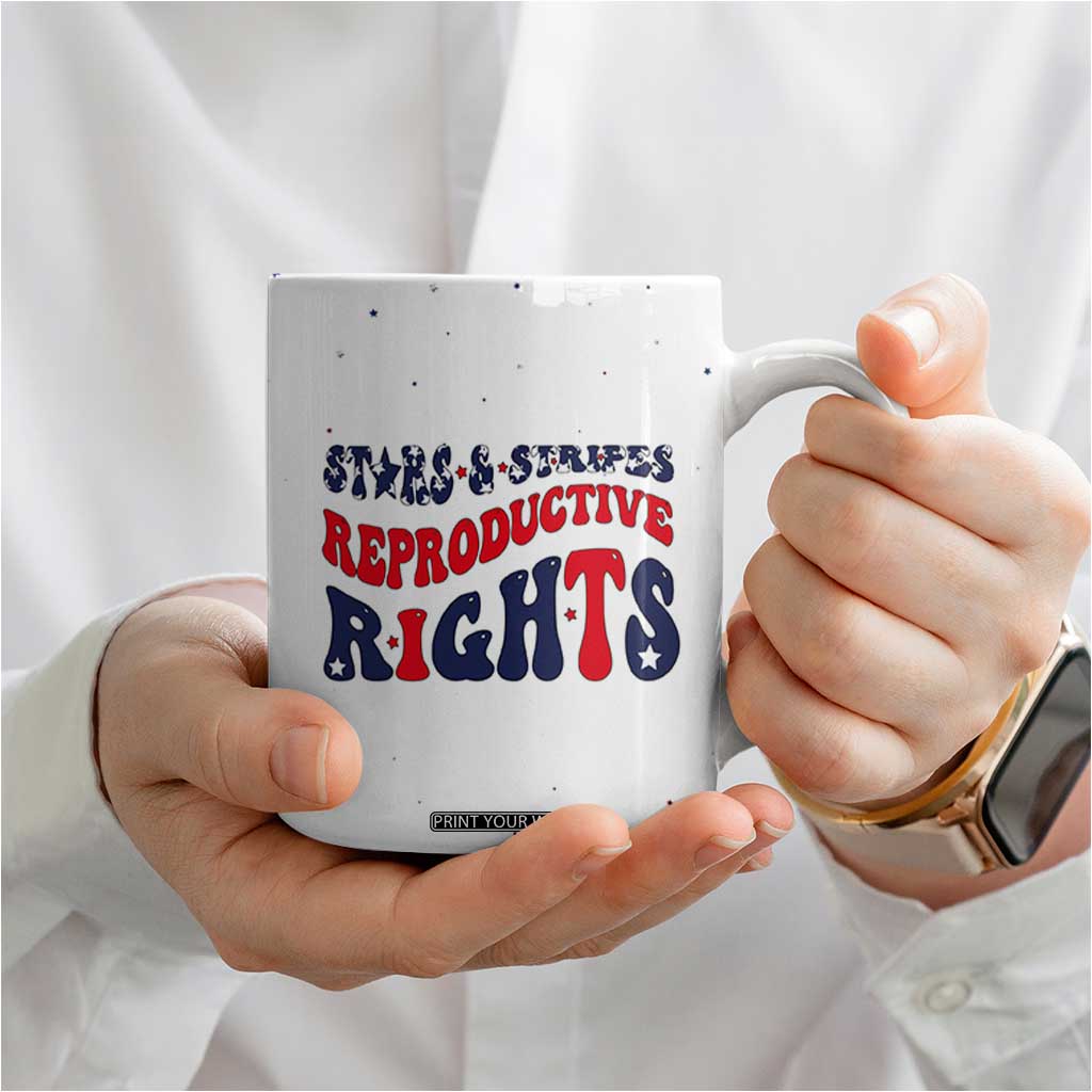Retro Reproductive Rights Coffee Mug Merica Stars Stripes Feminist 4th Of July TB10 Print Your Wear
