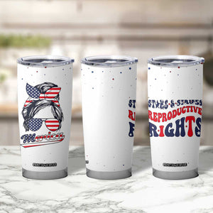 Retro Reproductive Rights Tumbler Cup Merica Stars Stripes Feminist 4th Of July TB10 Print Your Wear