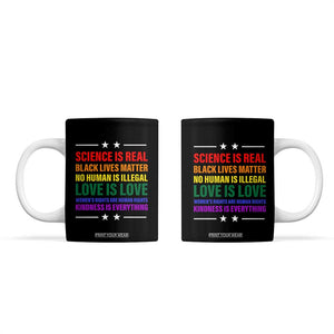 Equality Coffee Mug LGBTQ BLM Black Pride Gift TB10 Black Print Your Wear