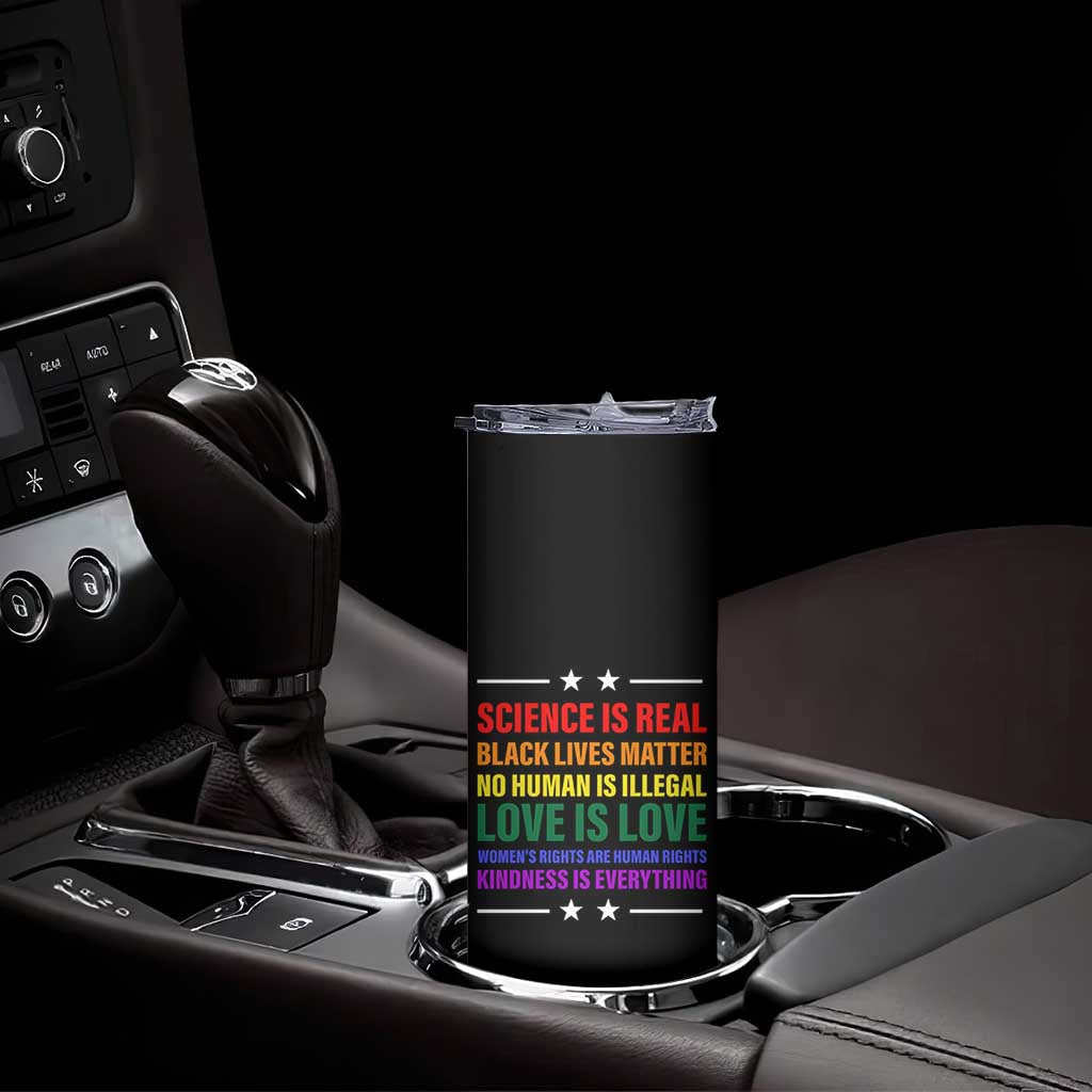 Equality Skinny Tumbler LGBTQ BLM Black Pride Gift TB10 Print Your Wear