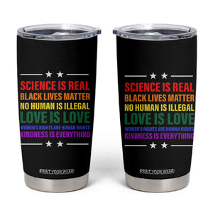 Equality Tumbler Cup LGBTQ BLM Black Pride Gift TB10 Black Print Your Wear