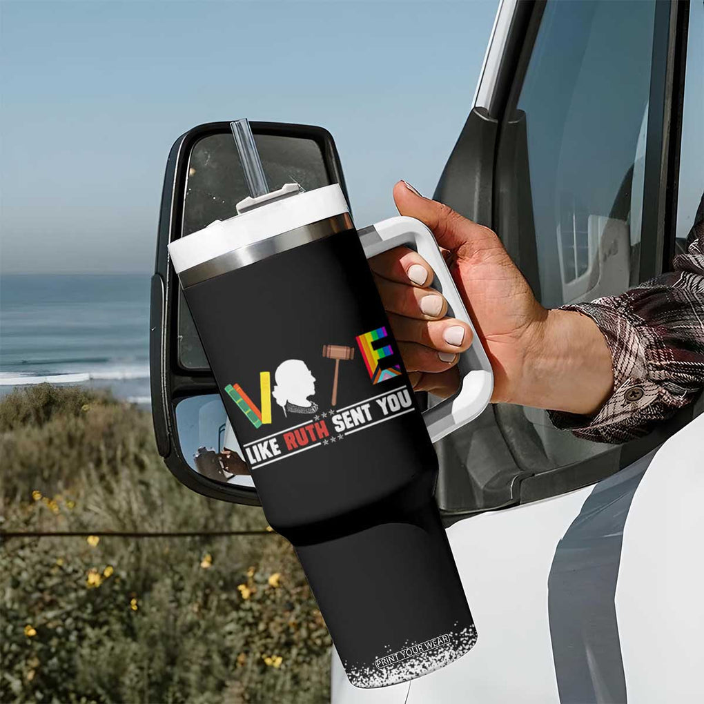 RBG Quote Tumbler With Handle Vote Like Ruth Send You TB10 Print Your Wear