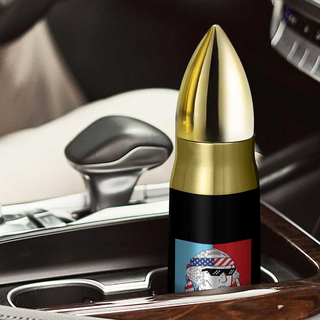 Too Cool For British Rule Bullet Tumbler Funny Patrotic 4th Of July Independence Day TB10 Print Your Wear