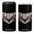 Trump 2024 4 in 1 Can Cooler Tumbler 45 47 American Election Republican Conservative US Flag Eagle TB10 One Size: 16 oz Black Print Your Wear