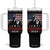 Trump 2024 Tumbler With Handle At Election Rally American Retro Flag TB10 One Size: 40 oz Black Print Your Wear