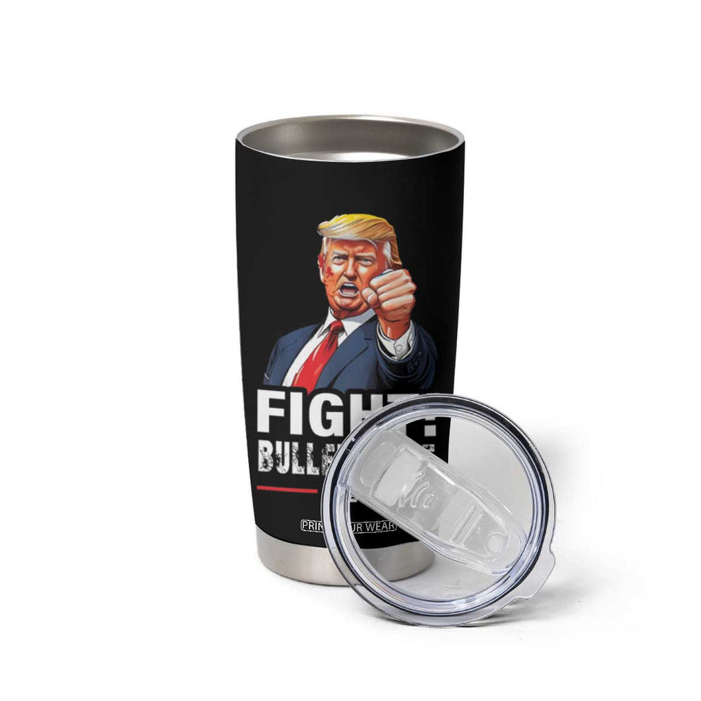 Trump 2024 Tumbler Cup Fight BulletProof At Election Rally American TB10 Print Your Wear