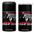 Trump 2024 4 in 1 Can Cooler Tumbler At Election Rally American Flag TB10 One Size: 16 oz Black Print Your Wear