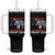 Trump 2024 Tumbler With Handle At Election Rally American Flag TB10 One Size: 40 oz Black Print Your Wear