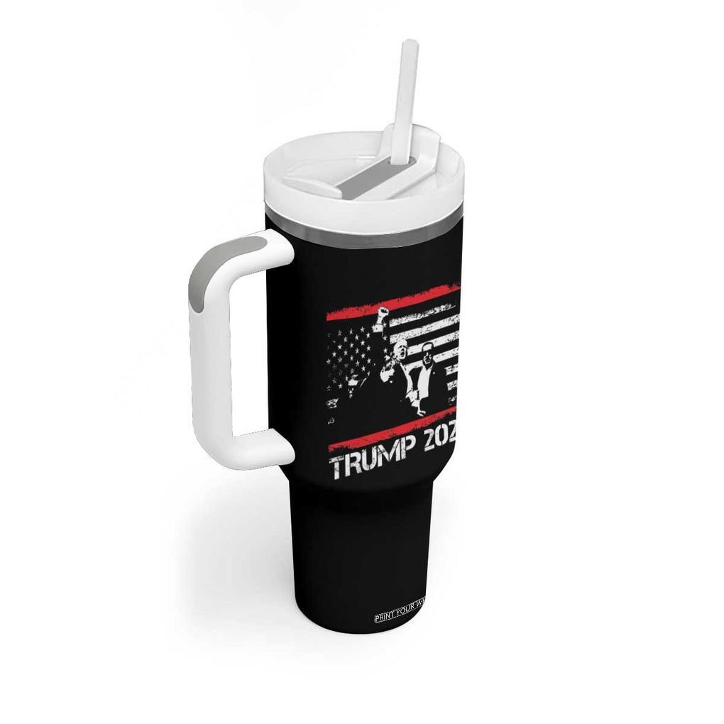 Trump 2024 Tumbler With Handle At Election Rally American Flag TB10 Print Your Wear
