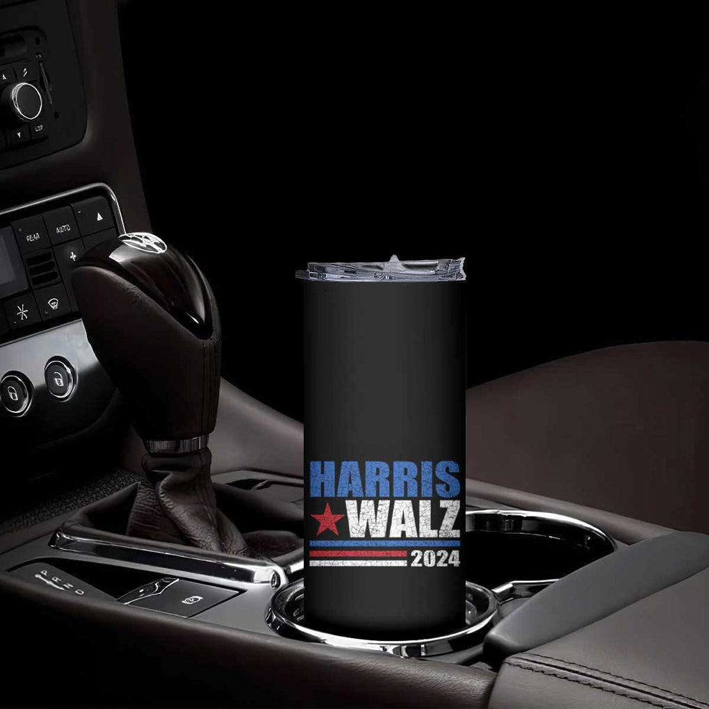 Kamala Harris Tim Walz 2024 Election Skinny Tumbler We're Not Going Back Vote Blue Madam President TB10 Print Your Wear