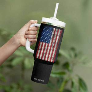 This Veteran Supports Trump 2024 Election Tumbler With Handle American Flag Eagle Grandpa Dad Gifts TB10 Print Your Wear