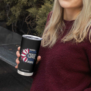 Kamala Harris Tim Walz 2024 Election Tumbler Cup Feminist LGBT Rights Sunflower Peace Love Equality Hope Diversity American Flag TB10 Print Your Wear