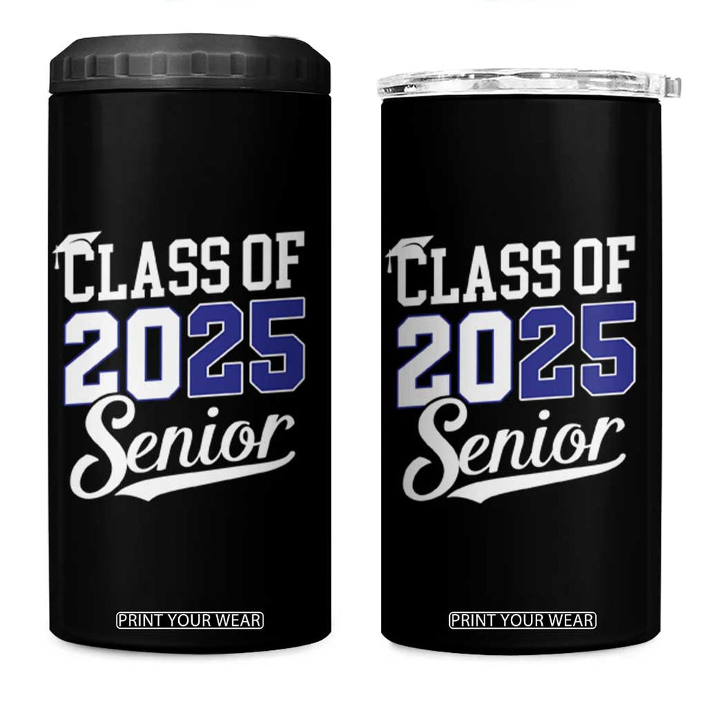 Senior 2025 4 in 1 Can Cooler Tumbler Class of 2025 Graduation Back To School Graduate Graduation TB10 One Size: 16 oz Black Print Your Wear