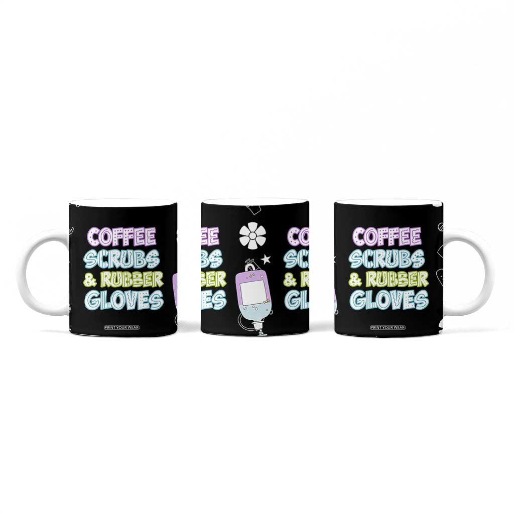 Coffee Scrubs Rubber Gloves Coffee Mug Funny Nurse Doctor Hospital Staff Gifts TB10 Print Your Wear