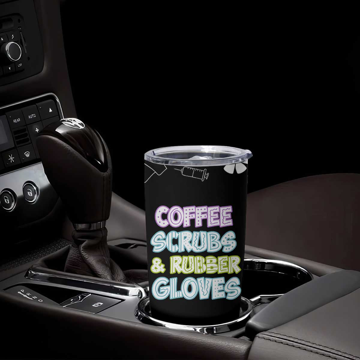 Coffee Scrubs Rubber Gloves Tumbler Cup Funny Nurse Doctor Hospital Staff Gifts TB10 Print Your Wear