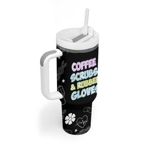 Coffee Scrubs Rubber Gloves Tumbler With Handle Funny Nurse Doctor Hospital Staff Gifts TB10 Print Your Wear