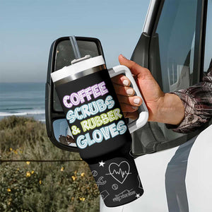 Coffee Scrubs Rubber Gloves Tumbler With Handle Funny Nurse Doctor Hospital Staff Gifts TB10 Print Your Wear