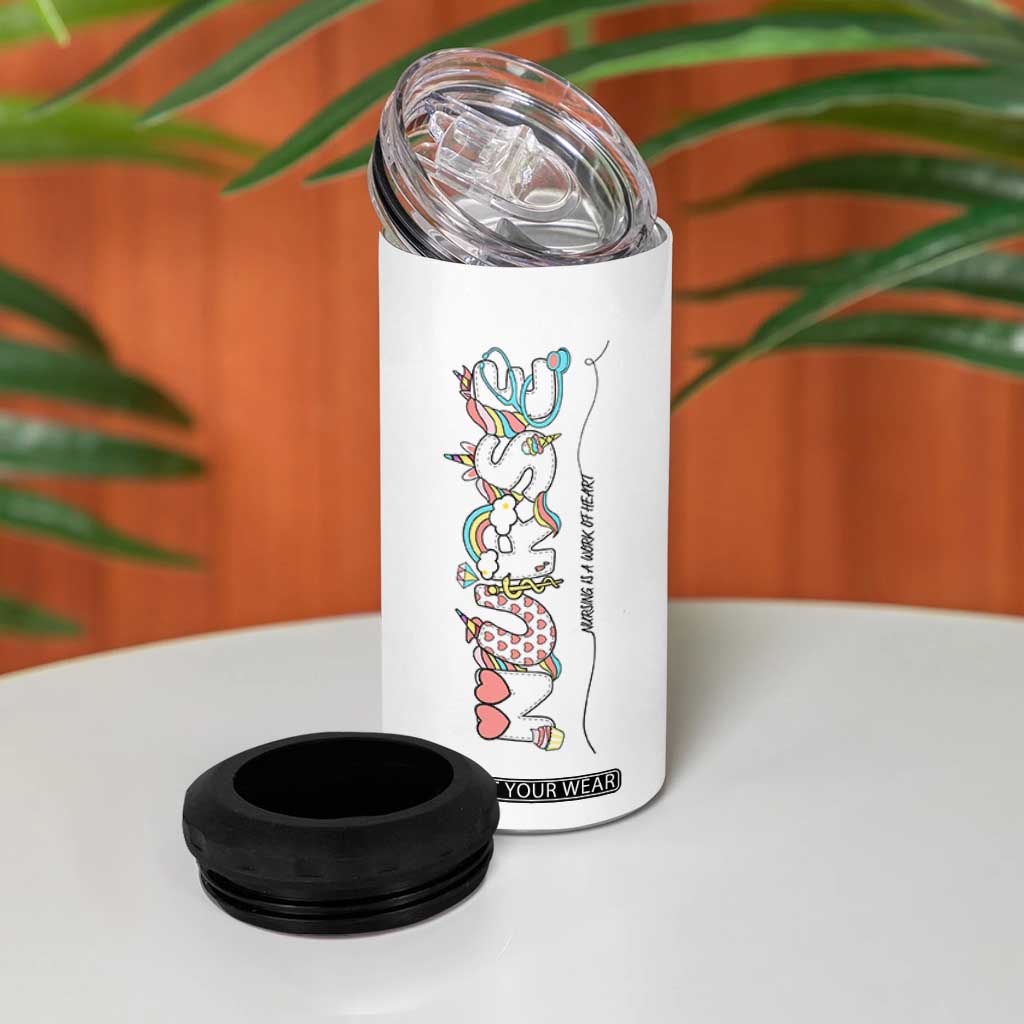 Nurse Gifts For Women 4 in 1 Can Cooler Tumbler Nurses Week Nursing School Graduation Gifts TB10 Print Your Wear