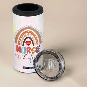 Nurse Gifts For Women 4 in 1 Can Cooler Tumbler Because Badass Life Saver Is Not An Official Job Title TB10 Print Your Wear