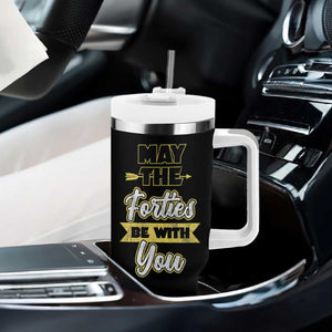 40th Birthday Gifts Tumbler With Handle 1986 40 Year Old Birthday May The Forties Be With You TB10 Print Your Wear