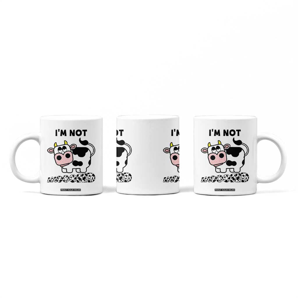 Funny Cow Lovers Coffee Mug Not Amooosed TB10 Print Your Wear