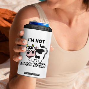 Funny Cow Lovers 4 in 1 Can Cooler Tumbler Not Amooosed TB10 Print Your Wear
