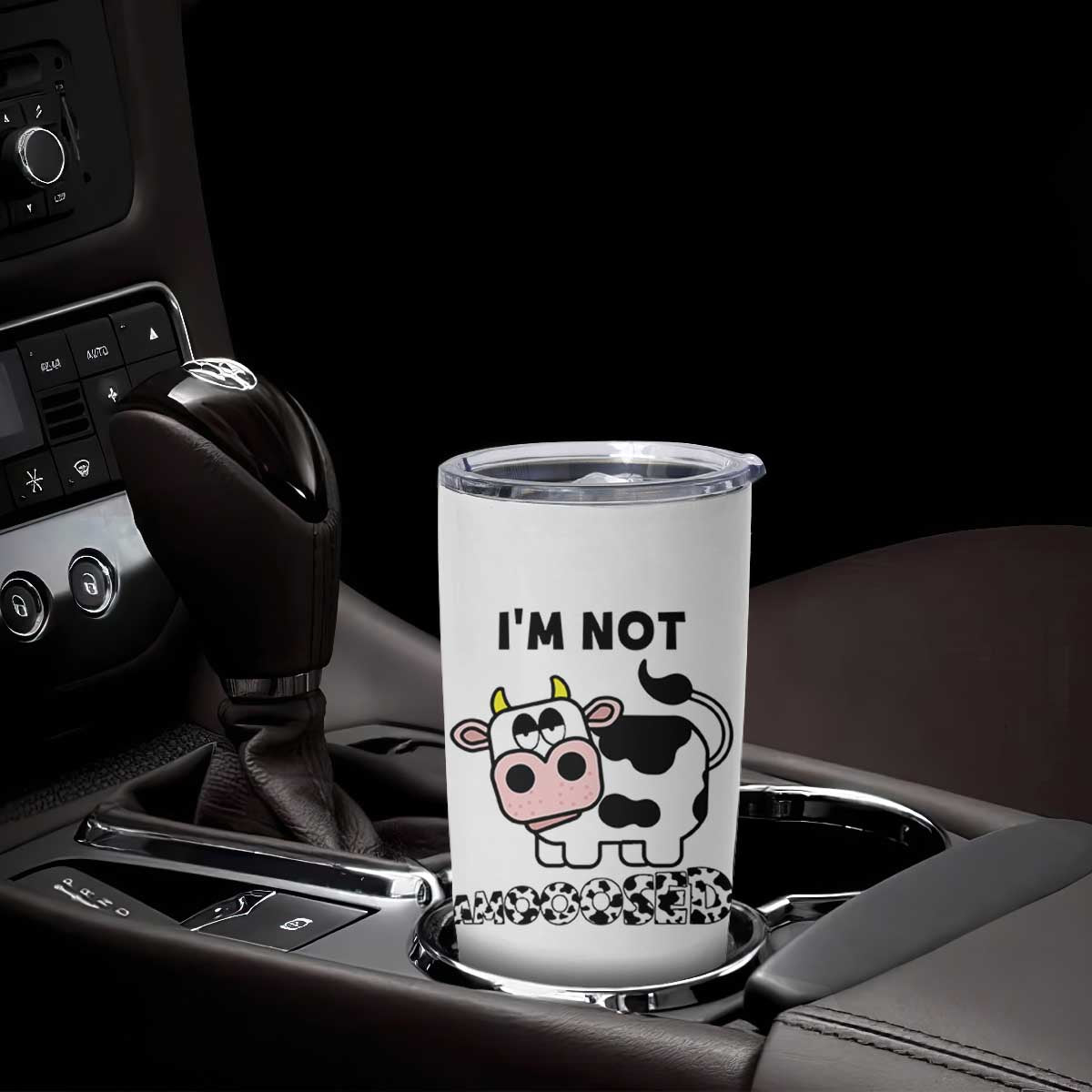 Funny Cow Lovers Tumbler Cup Not Amooosed TB10 Print Your Wear