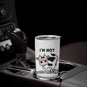 Funny Cow Lovers Tumbler Cup Not Amooosed TB10 Print Your Wear