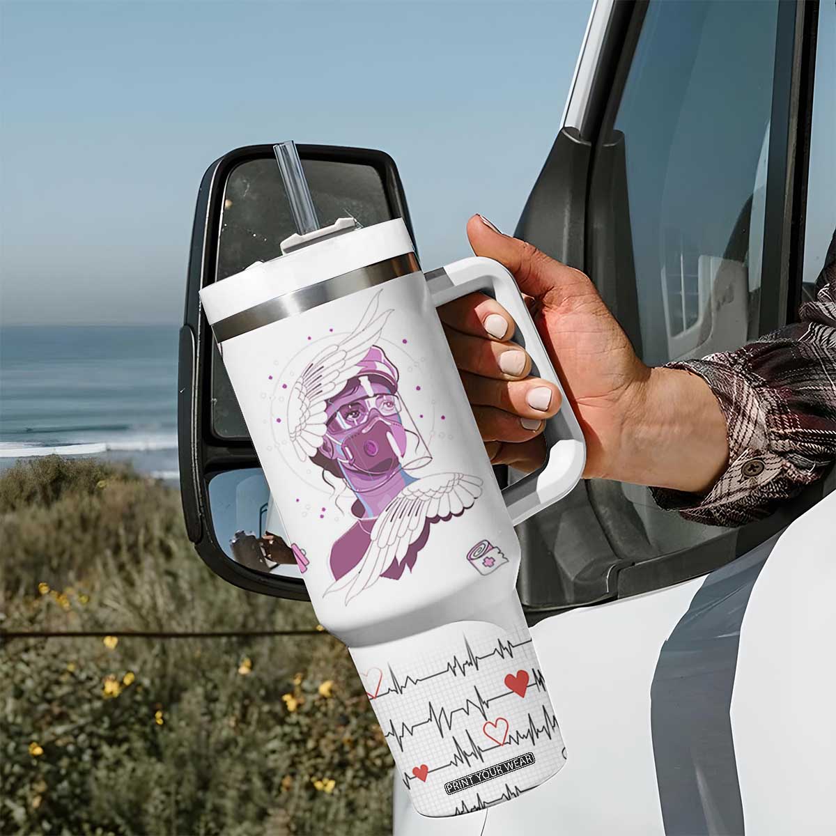 Nurse Gifts For Women Tumbler With Handle Nursing School Graduation Nurses Week Gifts TB10 Print Your Wear