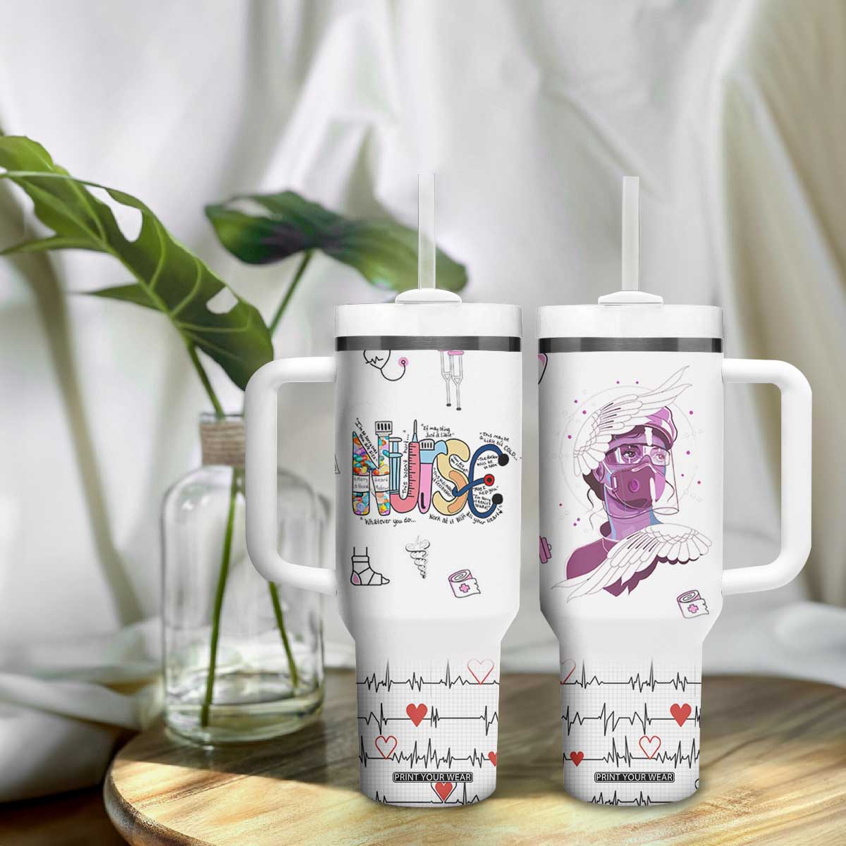 Nurse Gifts For Women Tumbler With Handle Nursing School Graduation Nurses Week Gifts TB10 Print Your Wear